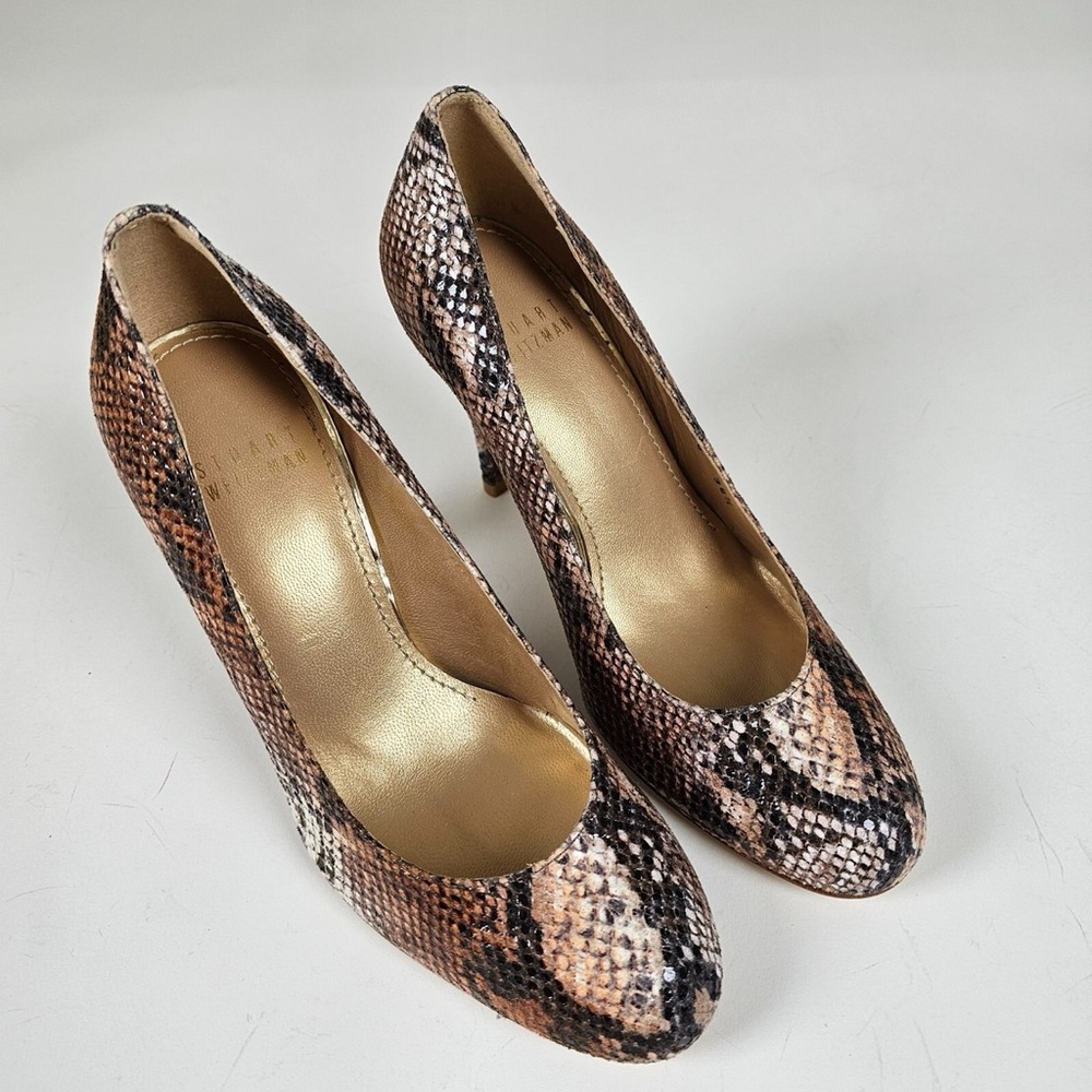 Stuart Weitzman heels, snake skin 37.5
